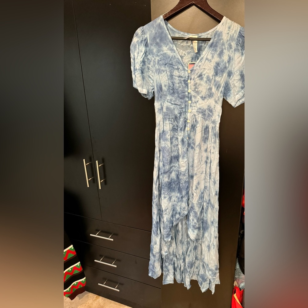 Beach cover up high low dress
